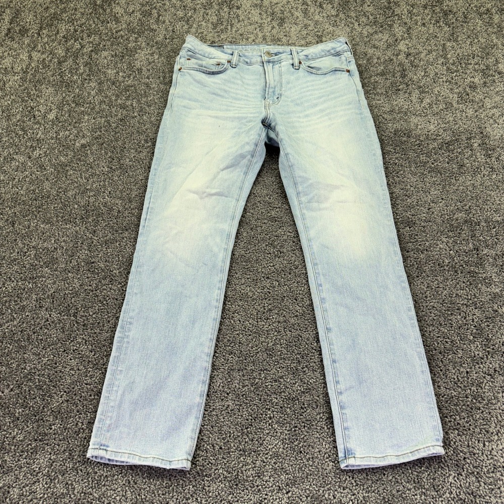 American Eagle Jeans Mens 33x30 Light Wash Airflex+ Slim Straight